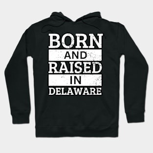 Delaware - Born And Raised in Delaware Hoodie